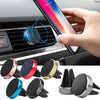 Magnetic Car Phone Holder - Chrome Air Vent Mount - vogizmo