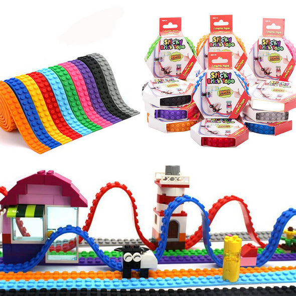 Sticky Brick Tape - 1 Metre length for Lego blocks - vogizmo
